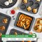 Bakeware Sets, Baking Pans Set, Nonstick Oven Pan for Kitchen with Wider Grips, 10 Pieces Including Rack, Cookie Sheet, Cake Pans, Loaf Pan, Muffin Pan, Pizza Pan - Grey